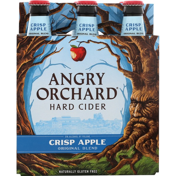 Angry Orchard Hard Cider, Crisp Apple, Original Blend (12 fl oz) from