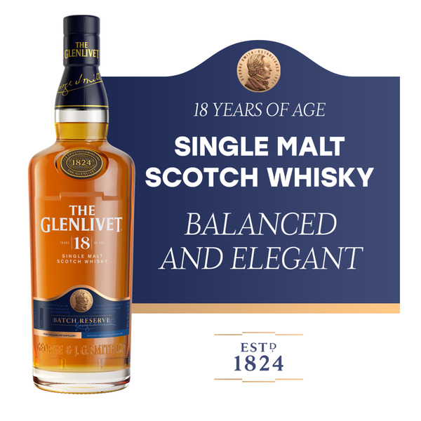 The Glenlivet 18 Year Old Single Malt Scotch Whisky Same-Day