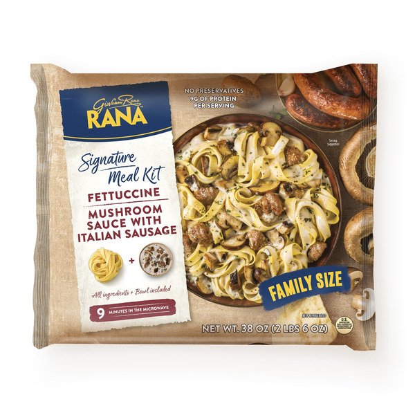 Rana Fettuccine Mushroom Sauce with Italian Sausage