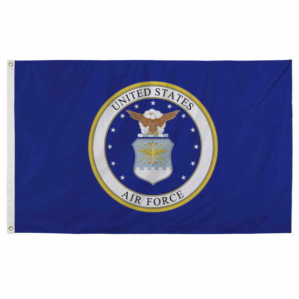 Valley Forge 5.23-ft W x 2.92-ft H Military Air Force Flag