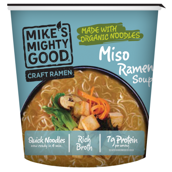 Mike's Mighty Good Vegetarian Miso Ramen Noodle Soup Cup Same-Day