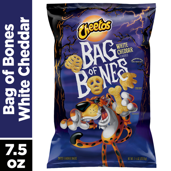 Cheetos Bag of Bones White Cheddar Cheese Puffs Chips Same-Day