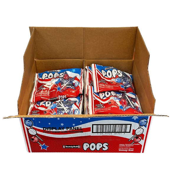 Tootsie Pops Pops, Cherry, Strawberry-Vanilla, and Blue Raspberry