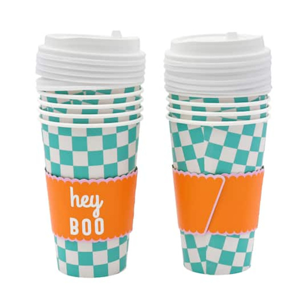 Celebrate It Halloween 'Hey Boo' 16 oz Paper To-Go Hot Cups