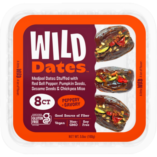 Wild Dates Peppery + Savory Stuffed Dates 8 Count