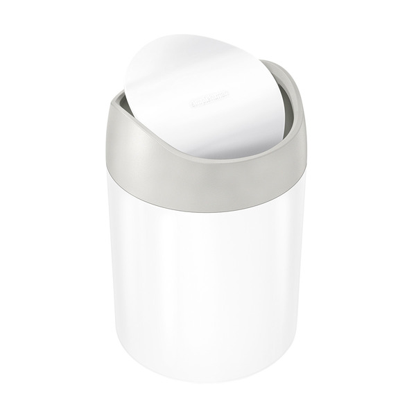 simplehuman White 1.5 L Mini Can