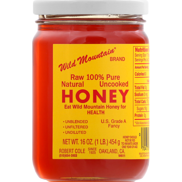 Wild Mountain Honey, 100% Pure, Raw Same-Day Delivery or Pickup