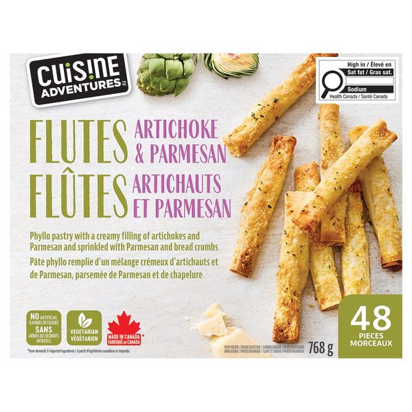 Cuisine Adventures Artichoke & Parmesan Flutes
