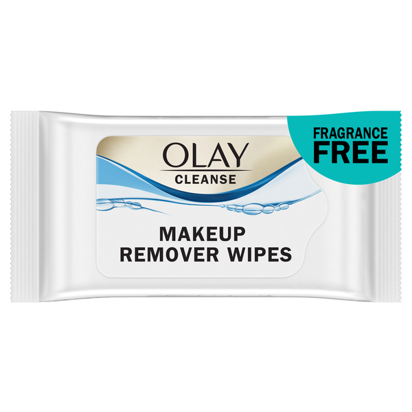 Olay Cleanse Makeup Remover Wipes, Fragrance Free - 7.8 x 6.2 in - 25 ct