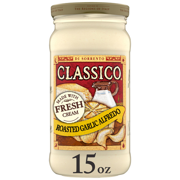 Classico Roasted Garlic Alfredo Pasta Sauce