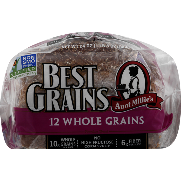 Aunt Millie's Bread, 12 Whole Grains (24 oz) - Instacart