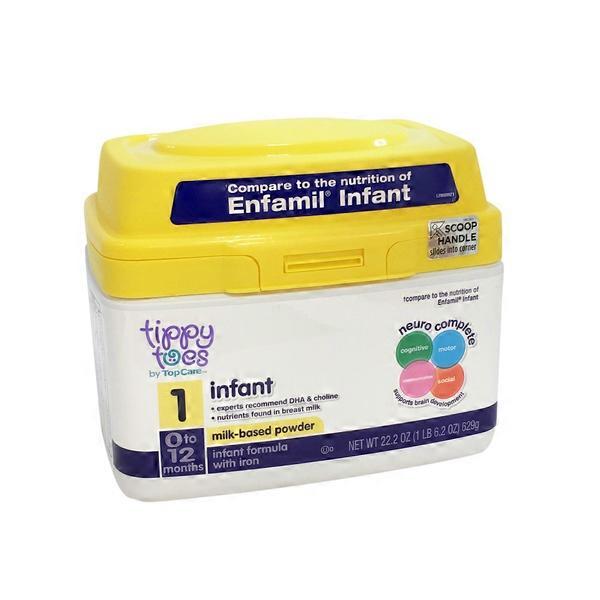 Tippy Toes By TopCare Infant Formula Milk based Powder With Iron 22 2 
