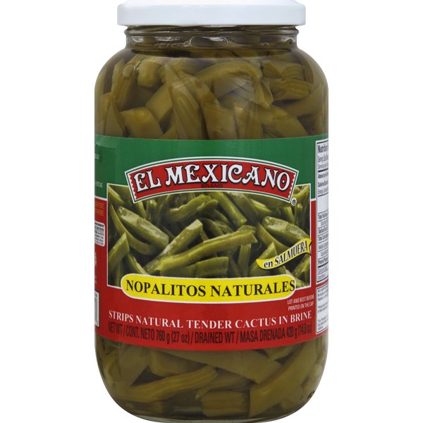 El Mexicano Tender Cactus, Strips Natural, in Brine