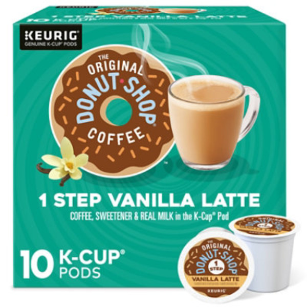 The Original Donut Shop One Step Vanilla Latte K-Cup Pods