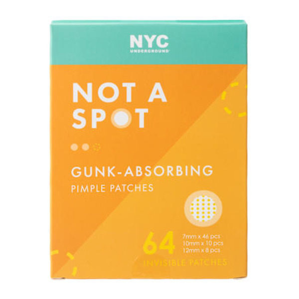 NYC Underground Not A Spot Gunk-Absorbing Pimple Patches 64 Piece Set