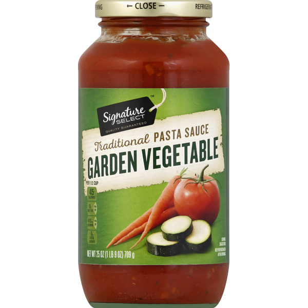 Signature SELECT Pasta Sauce, Traditional, Garden Vegetable