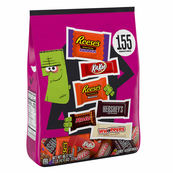 Hershey's Assorted Chocolate Flavors Miniatures Halloween Candy