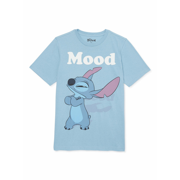 Walmart Disney Boys' Lilo Stitch Graphic T-Shirt Light Blue Same