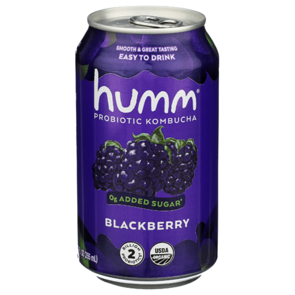 Humm Kombucha Organic Blackberry Probiotic Kombucha