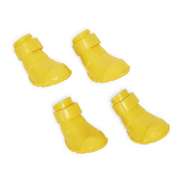 Youly Rubber Rainboots for Dogs, Small - Yellow