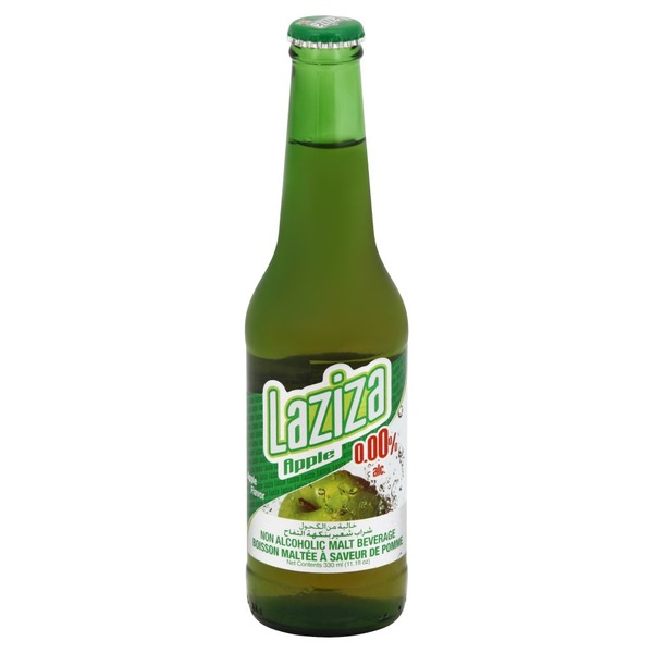 Laziza Malt Beverage, Non Alcoholic, Apple Flavor (11.1 ml) Instacart