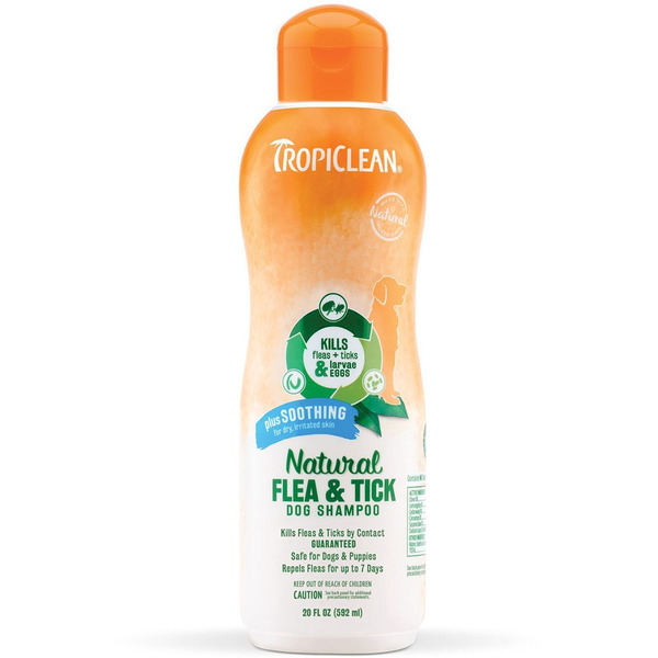 Tropi Clean Natural* Flea & Tick Soothing Shampoo for Dogs