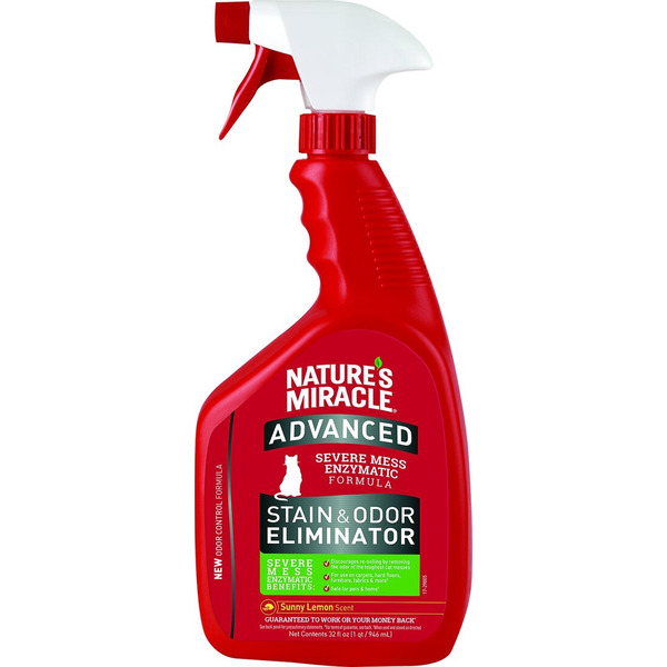 Nature's Miracle Advanced Severe Mess Enzymatic Formula Stain & Odor Eliminator Sunny Lemon