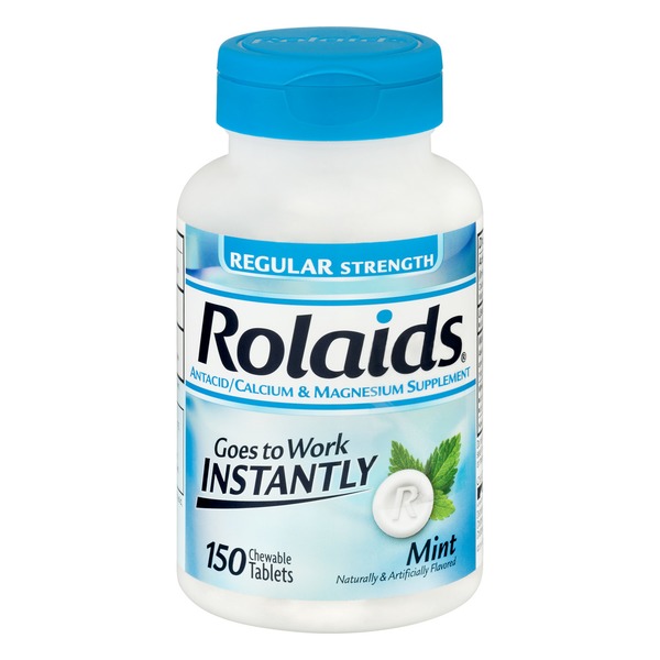 Rolaids Antacid/Calcium & Magnesium Supplement Regular Strength