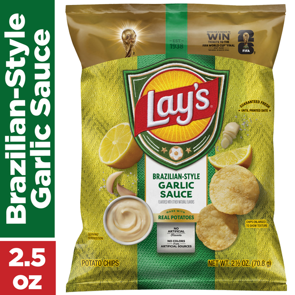 Lay's Brazilian Style Garlic Sauce Potato Chips