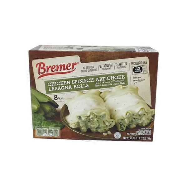 Bremer Spinach Artichoke Lasagna Rolls (28 oz) from ALDI Instacart