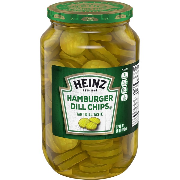 Heinz Hamburger Dill Chips Pickles (32 fl oz) Instacart