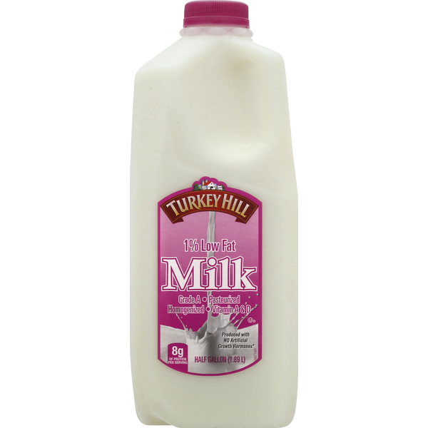 Turkey Hill Milk, Low Fat, 1 (0.5 gal) Instacart