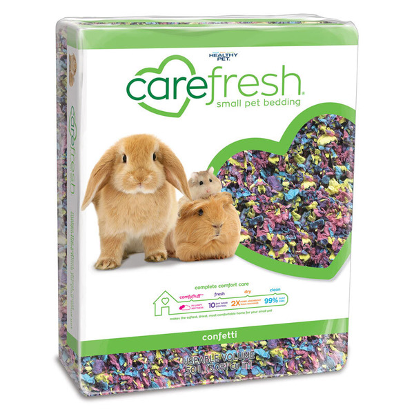 Carefresh Confetti Complete Natural Paper Bedding for Small Pets