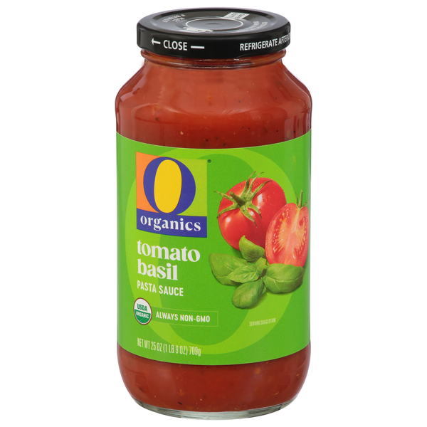 O Organics Pasta Sauce, Organic, Tomato Basil