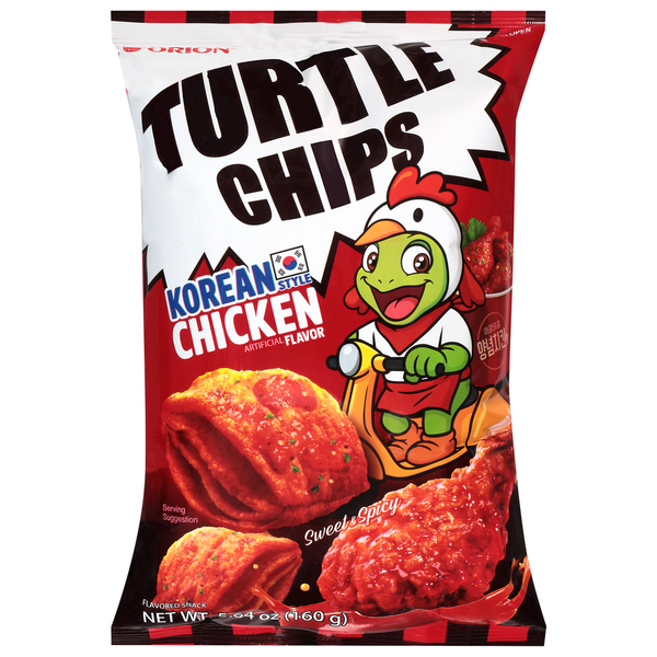 ORION Sweet & Spicy Korean Style Chicken Flavor Turtle Chips