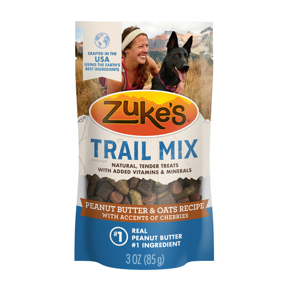 Zuke's Zuke’s Trail Mix Pet Treats For Dogs of All Sizes, Soft Dog Treats With Real Peanut Butter and Oats Recipe