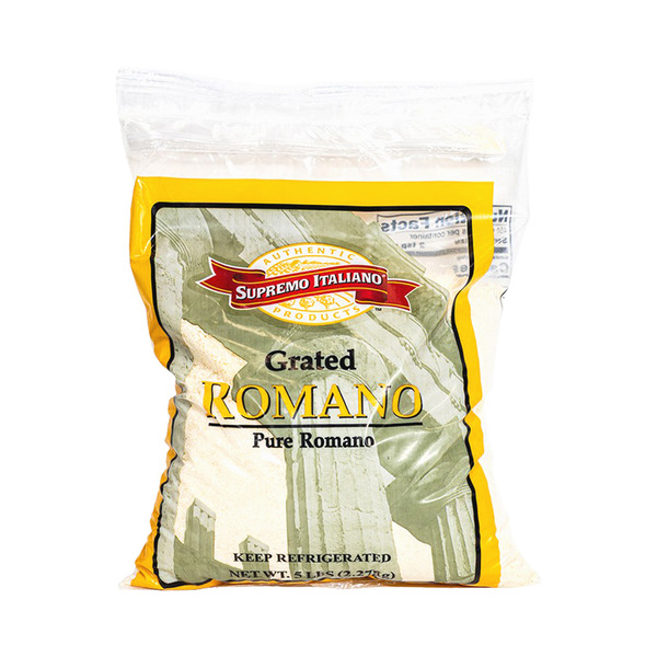Supremo Italiano - Domestic Grated Romano - 5 lbs