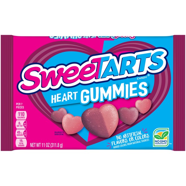 Sweet Tarts Heart Shaped Gummies Sweetarts Heart Gummies Candy 11 Oz Instacart