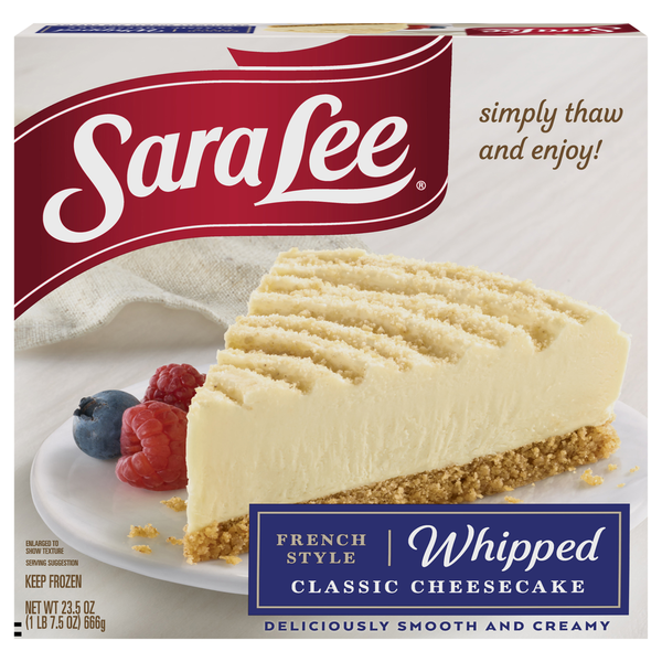 Sara Lee French Style Whipped Classic Cheesecake Same-Day Delivery