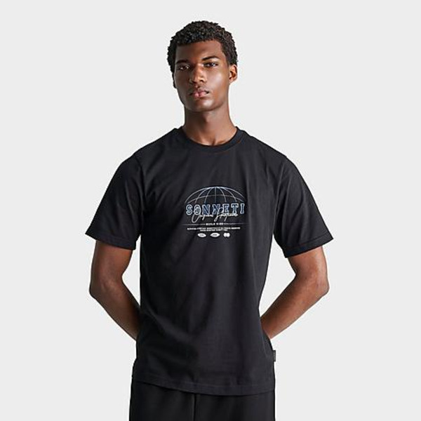 Sonneti Men's World Fade T-Shirt, XL - Black