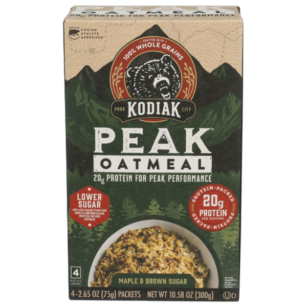 Kodiak Cakes Maple & Brown Sugar Peak Oatmeal 4 Pack
