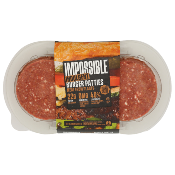 Impossible Indulgent Burger Patties Made From Plants