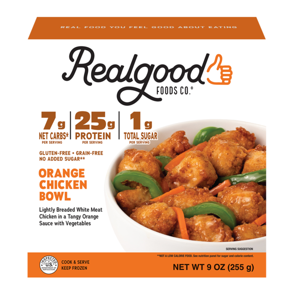 Real Good Foods Low Carb Orange Chicken Bowl Same-Day Delivery or