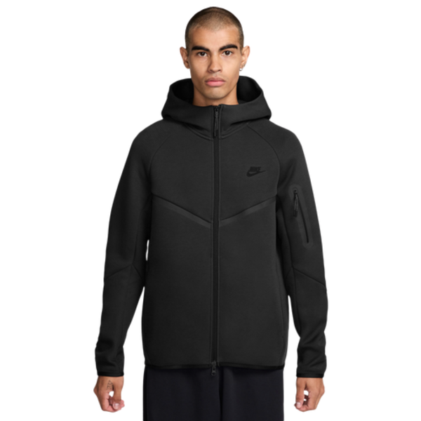 Nike Men's Tech Full-Zip Windrunner Hoodie, XL - Black