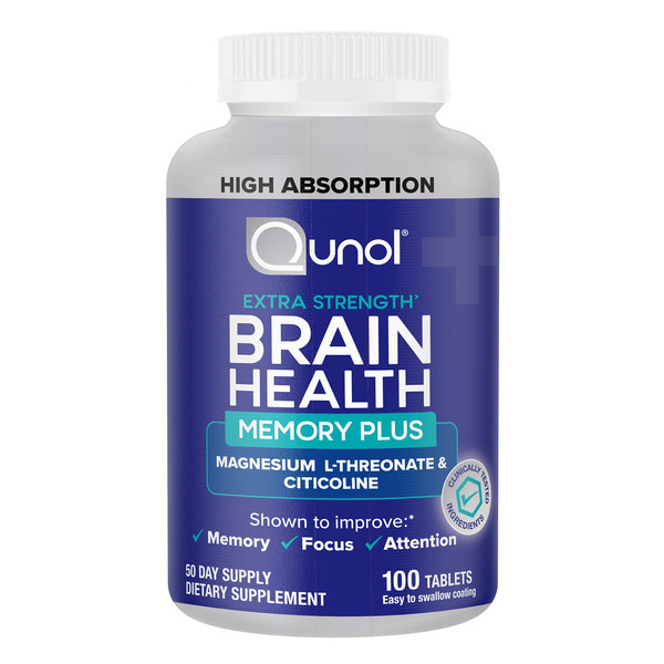 Qunol Brain Health Memory Plus, 100 Count