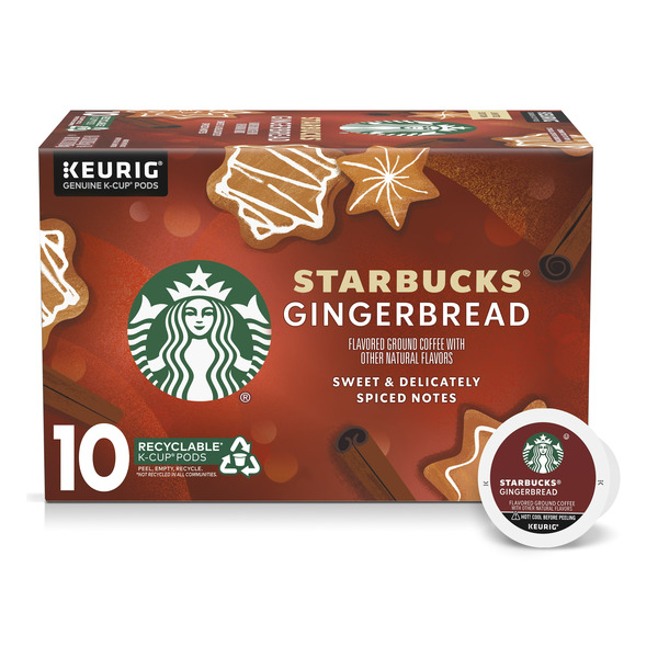 Starbucks Flavored Coffee K-Cup Pods - Gingerbread for Keurig
