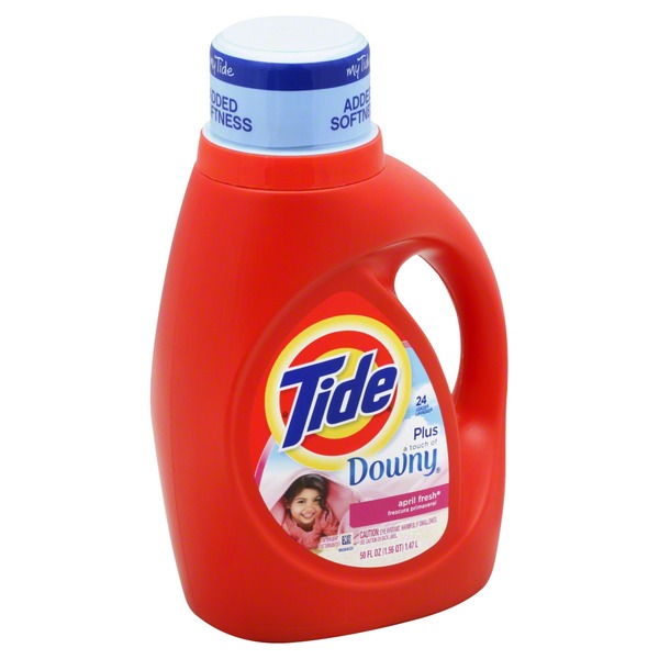 Tide Detergent, Plus a Touch of Downy, April Fresh (50 oz) from Safeway