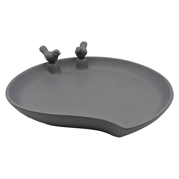 Belavi Cool Gray Birds Drinking Trough