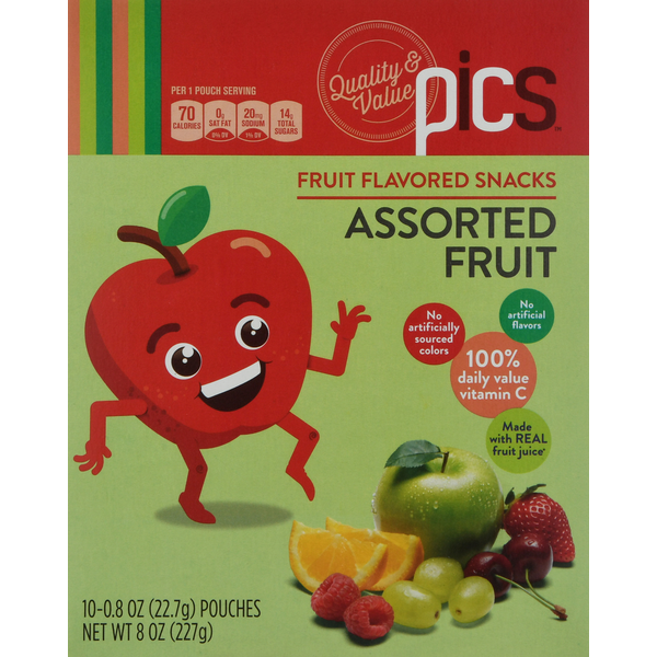 PICS Fruit Flavored Snacks, Assorted Fruit Same-Day Delivery or