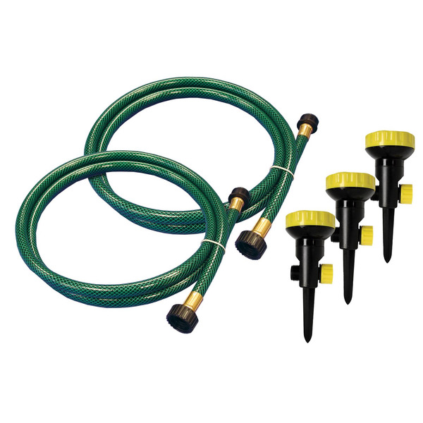 ACE 5 Piece 800 Square Feet Reach Plastic Spike Base Turret Sprinkler Watering Kit
